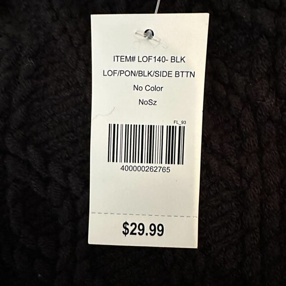 Black Knit Cape Cowlneck Sweater - Picture 6 of 8